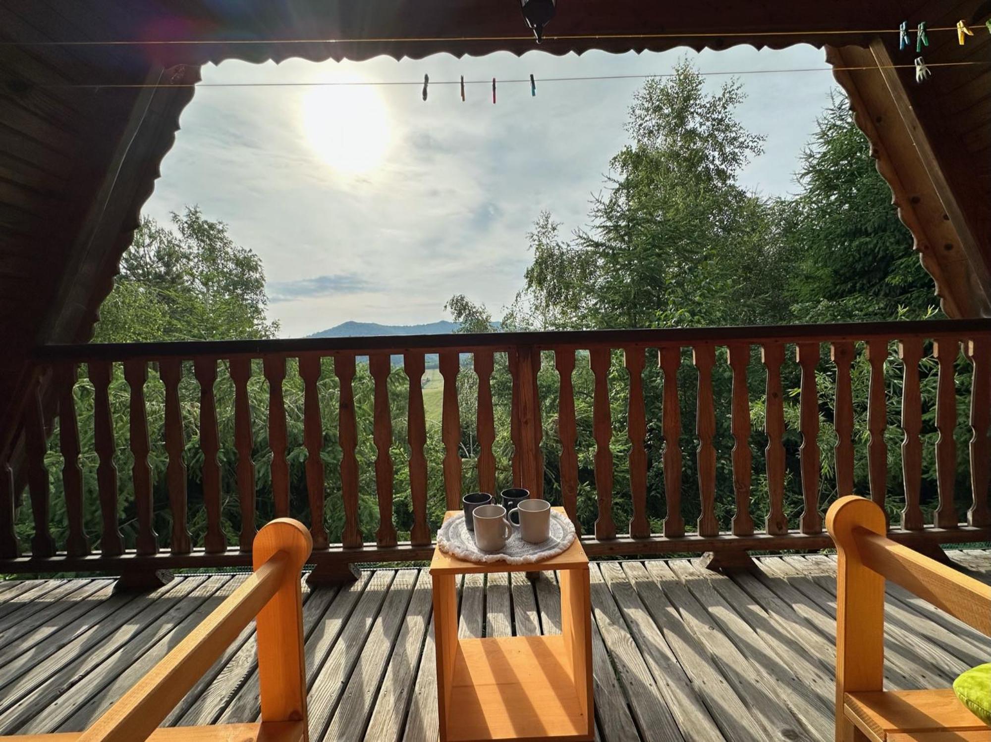 Domek Na Gorze Z Pieknym Widokiem Bukowiec  Buitenkant foto